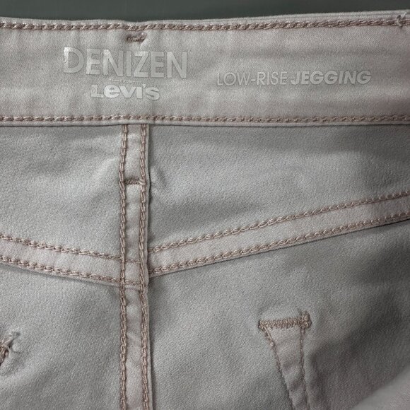 Denizen Levis Denim Stretch Jeans Low Rise Jeggings Straight Women White - Picture 12 of 16